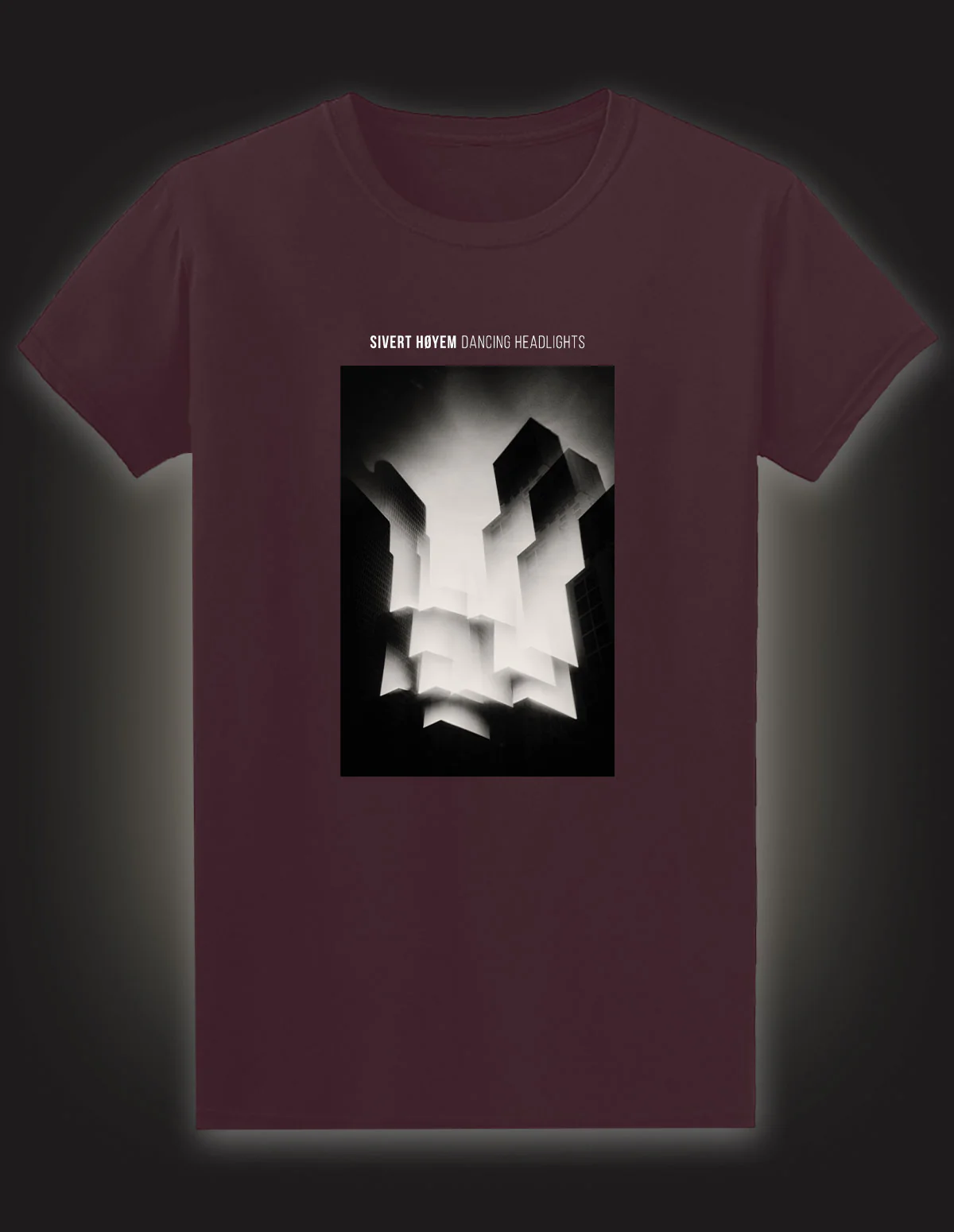 SIVERT HOYEM "Dancing Headlights" T-Shirt DEEP PLUM